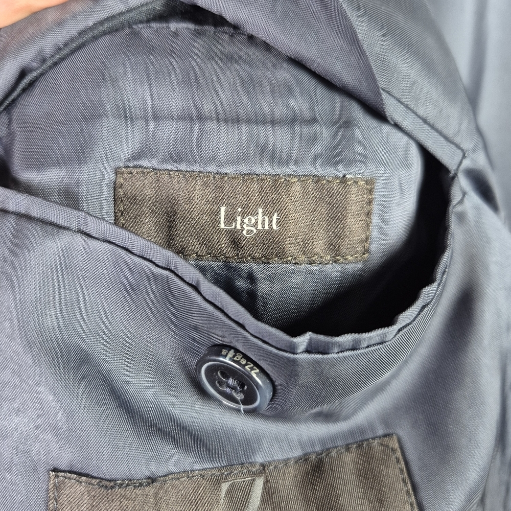 Ermenegildo "Z" Zegna Light 42L Charcoal Soft Wool Cashmere Blazer Quiet Luxury - Picture 6 of 14